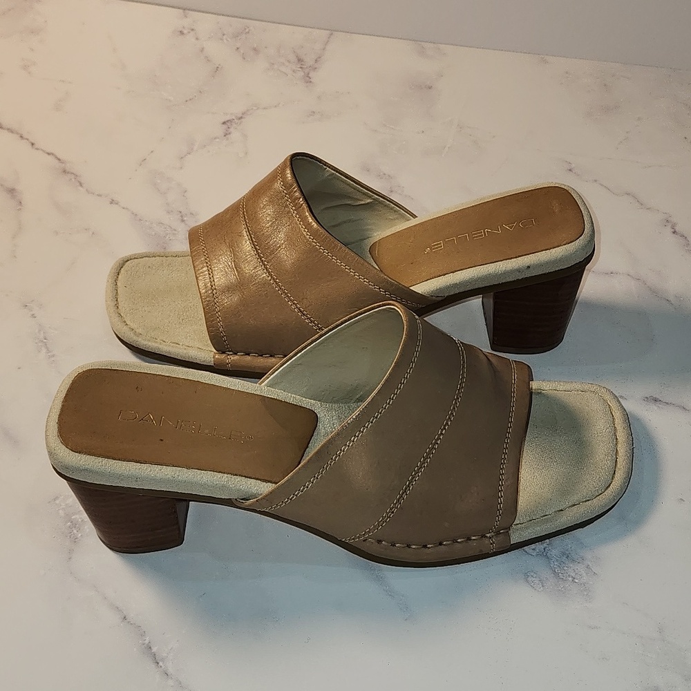 Danelle Tan Slide Sandals